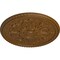 Ekena Millwork Bradford Ceiling Medallion (Fits Canopies up to 6 5/8"), Hand-Painted Smokey Topaz, 32 5/8"OD x 2"P CM32BRSTF - alternate 4